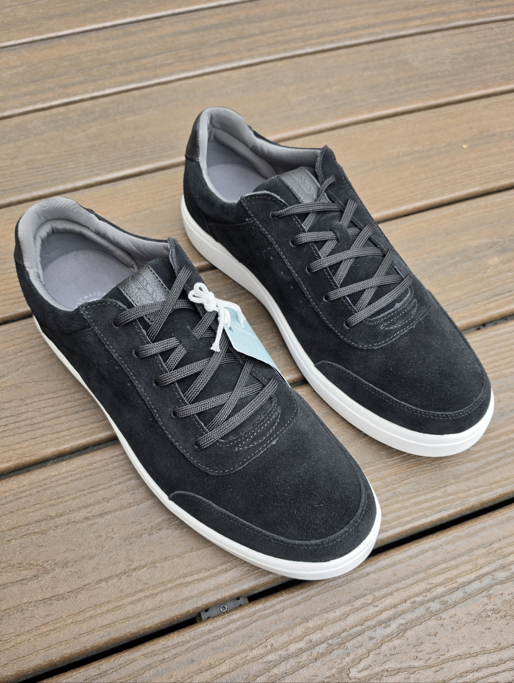 QVC Revitalign Orthotic Men's Suede Lace Up Sneaker - Durham Size 15 D